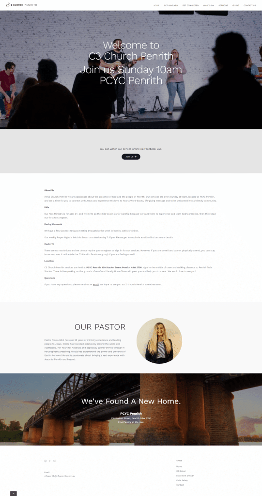 C3 Church Penrith website homepage